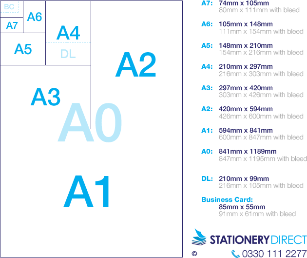 Paper Size Guide For Printing