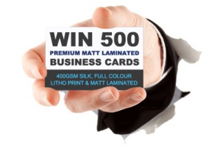 Fancy 500 FREE Matt Laminated Business Cards?