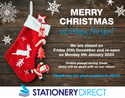 Christmas Closure Dates 2019